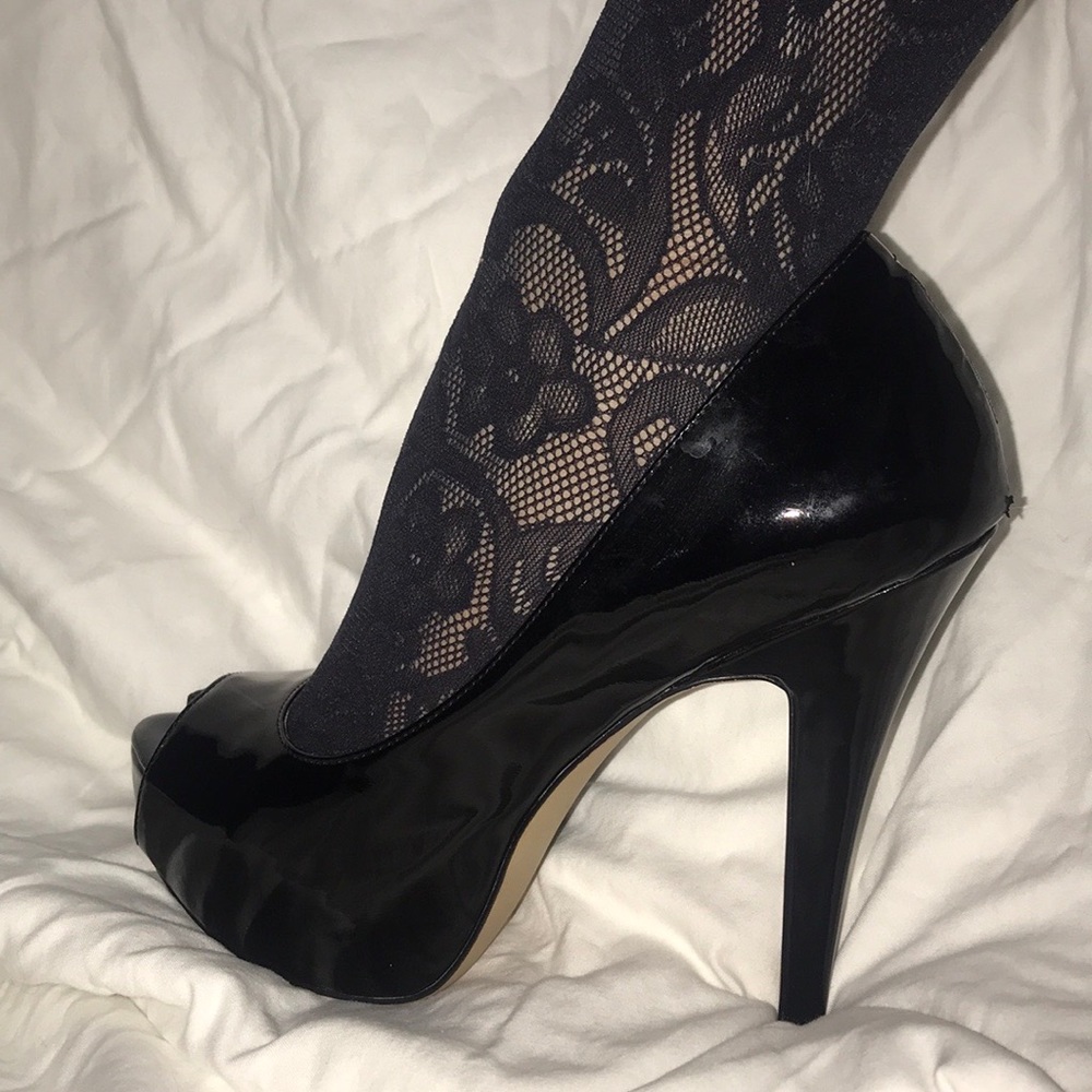 Vince Camuto patent leather stilettos